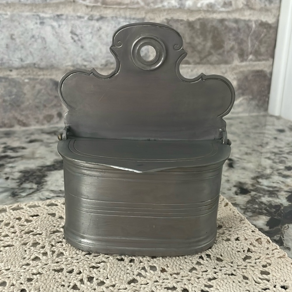 Vintage Metal Match Box Holder Dispenser wall Mount